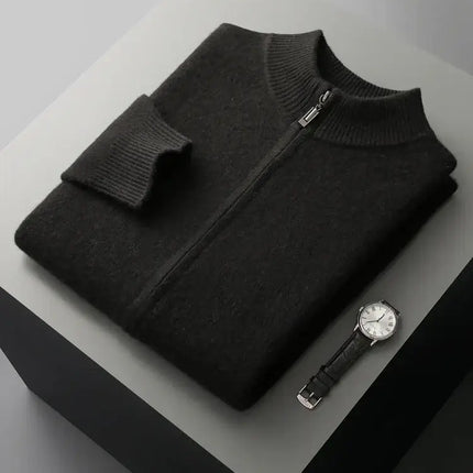 Cárdigan de Merino con Cresta