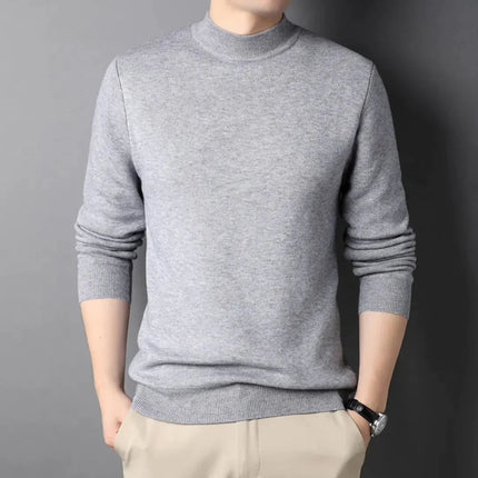 Suéter de cuello alto slim para hombre